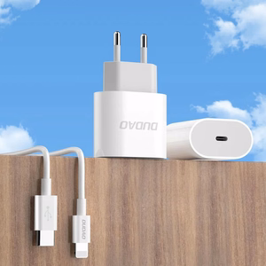 Dudao A14EUC PD 20W USB-C Wall Laadija koos Kaabel - valge