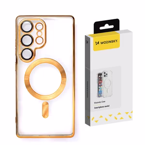 Wozinsky Electroplated Ümbris with Magsafe jaoks Samsung Galaxy S25+ - kuldne