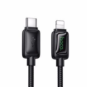 Kaabel koos LCD USB C to Lightning Hoco PD 30W 1,2 m U146 must