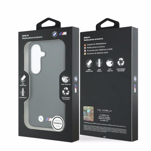 BMW M Metal Logo MagSafe Case for Samsung Galaxy S26+ - Black