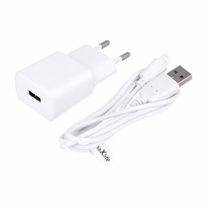 Maxlife MXTC-01 laadija 1x USB 1A valge + Lightning kaabel