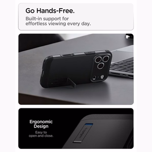 Spigen Tough Armor MagSafe ümbris mudelile iPhone 18 Pro / 17 Pro – värv: must