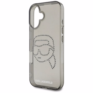Karl Lagerfeld IML Rhinestones Karl Head Ümbris jaoks iPhone 16 must