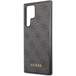 Guess 4G Metal kuldne Logo ümbris jaoks Samsung Galaxy S24 Ultra - must