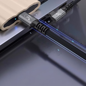 Wozinsky WPS2-UY41S USB-C Thunderbolt 4 240W Angled Kaabel 2m - must