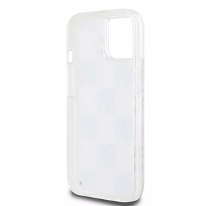 DKNY Liquid Glitter Multilogo ümbris jaoks iPhone 15 / 14 / 13 - valge