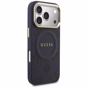 Guess Peony Hot Stamp MagSafe Ümbris for iPhone 17 Pro - sinine