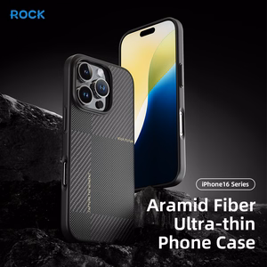 Rock Ultra Thin Aramid Fiber Kevlar 600D Ümbris jaoks Iphone 16 Pro must