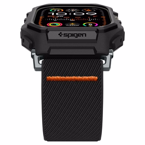 Spigen Lite Fit Pro Ümbris with Strap jaoks Apple Watch Ultra 1 / 2 (49mm) - Matte must