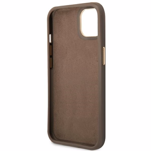 Guess GUHCP14MHG4SHW iPhone 14 Plus 6.7 "brown / brown hard ümbris 4G Vintage kuldne Logo