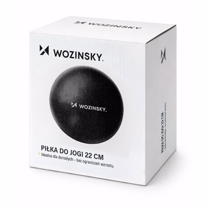 Wozinsky WPDP-C22 taastusravi treeningpall 22 cm - must