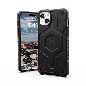 UAG Urban Armor Gear ümbris MONARCH PRO compatible with MagSafe jaoks IPHONE 15 Plus carbon fiber