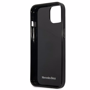 Mercedes Silver Stars Pattern чехол для iPhone 13 mini - чёрный