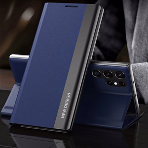 Sleep Ümbris Pro Samsung Galaxy S25 Ultra Ümbris with Flip and Stand - sinine