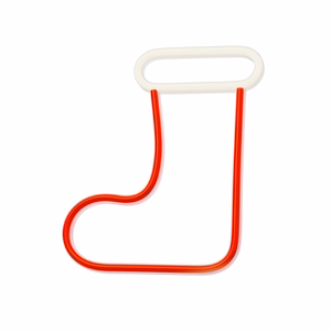 Neon LED CHRISTMAS SOCK valge punane FLNE23 Forever Light