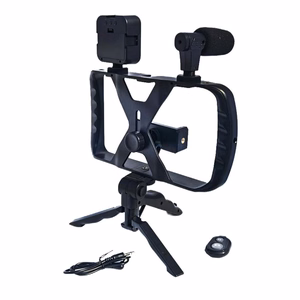 Selfie stick with Juhtmevaba remote control tripod with LED / microphone jaoks live broadcast TL-49T must
