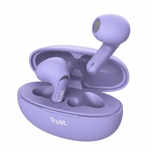 Trust Yavi Bluetooth TWS juhtmevabad nööpkõrvaklapid ENC-ga, lillad