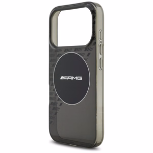 AMG двухслойный прозрачный дымчатый MagSafe чехол для iPhone 17 Pro - черный