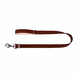 WAUDOG naturaalsest nahast koera jalutusrihm, 14 mm lai, 122 cm pikk, pruun