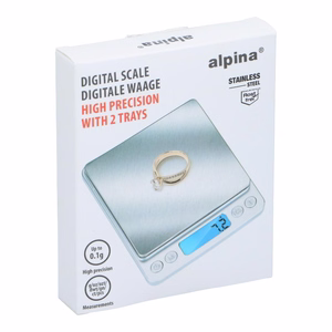 Alpina täppisdigitaalne kaal kahe alusega