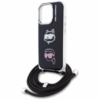 Karl Lagerfeld IML Crossbody Karl&Choupette Head Ümbris for iPhone 16 Pro - must