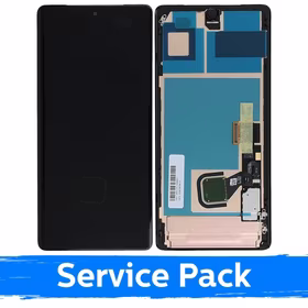 LCD ekraan ühilduv Google Pixel 7 Pro must raamiga (Service Pack)