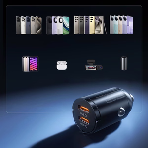 Orico MiniRing 30W 2x USB-C autolaadija - must
