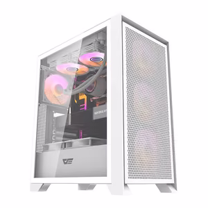 Darkflash DRX70 MESH computer ümbris (valge) + 4 RGB fans