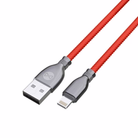 Forever Tornado kaabel USB - Lightning 1,0 m 3A punane