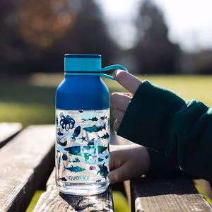 Quokka Ice Kids with Strap Ecozen veepudel, 430 ml, Sea Animals