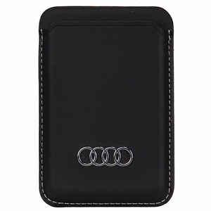 Audi Synthetic Leather magnetic wallet compatible with MagSafe - must