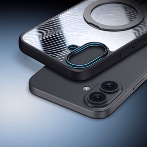 Dux Ducis Aimo Mag ümbris with MagSafe and stand jaoks iPhone 16 - must