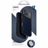 Uniq Keva EDGE Magclick Charging Ümbris jaoks iPhone 17 Pro - sinine
