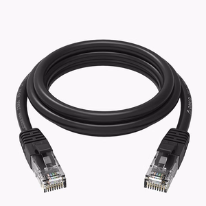 Orico PUG-C6 CAT6 1000Mbps RJ45 Ethernet võrgukaabel LAN ümmargune 20m - must
