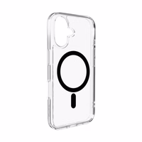 Puro Lite Mag TPU+PC Ümbris Compatible with MagSafe jaoks iPhone 17 - Läbipaistev with Must Ring