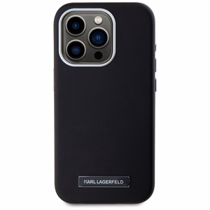 Karl Lagerfeld FW Metal Plate MagSafe iPhone 15 Pro Max Ümbris - Must