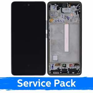 LCD Ekraan Ühildub Samsung A536 A53 5G Koos Frame / Must / (Service Pack)
