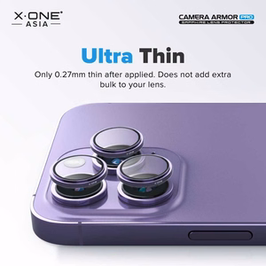 X-ONE Sapphire Camera Armor Pro - jaoks iPhone 15 Pro/15 Pro Max - hõbedane