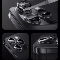 Benks Tempered glass Glass Warrior Lens Protector on camera jaoks Iphone 16 Pro/16 Pro Max (lens 3 pieces) hõbedane