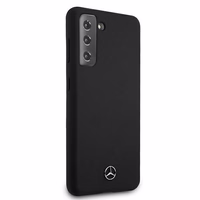 Mercedes Silicone Line ümbris Samsung Galaxy S21 jaoks - must