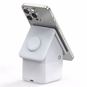 Duzzona W20 15W 4in1 inductive laadija jaoks iPhone / AirPods / Apple Watch with night lamp - valge