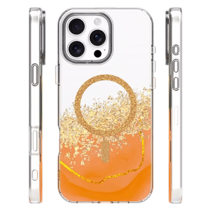 Epoxy Mag ümbris iPhone 16 Pro Max 6,9" oranž