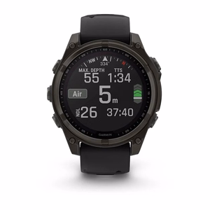 Nutikell Garmin Fenix 8 Sapphire Solar must/hall