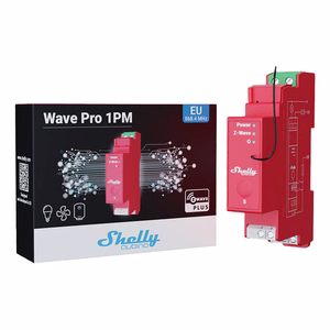 Shelly Qubino Pro 1PM DIN rail Relay, 1-channel, Z-Wave (Power measurement)