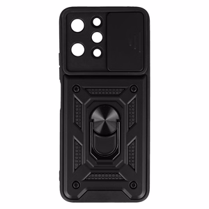 Slide Camera Armor Ümbris jaoks Xiaomi Redmi 12 Must