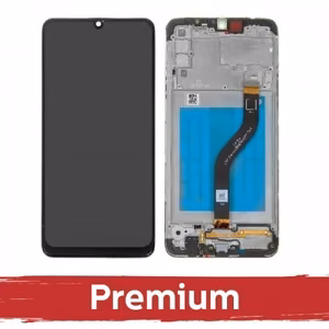 LCD ekraan ühilduv Samsung A207 A20s must raamiga OEM