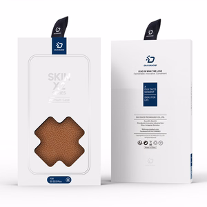 Dux Ducis Skin X2 чехол Samsung Galaxy S23+ флип-чехол кошелёк подставка коричневый