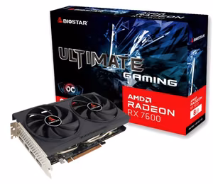 Videokaart BIOSTAR AMD Radeon RX 7600 2318 MHz 8 GB GDDR6 128 bit PCIe 4.0