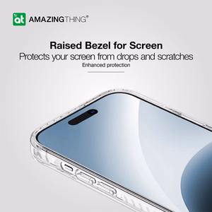 Amazing Thing Titan Pro Ümbris 10FT IP156.7TPCL do Iphone 15 Plus läbipaistev