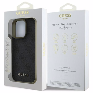 Guess 4G Charms Collection ümbris jaoks iPhone 16 Pro Max - must